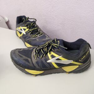 Brooks Cascadia 10 Men's Size 10.5D Trail Running Shoes Navy Blue Hiking Outdoor